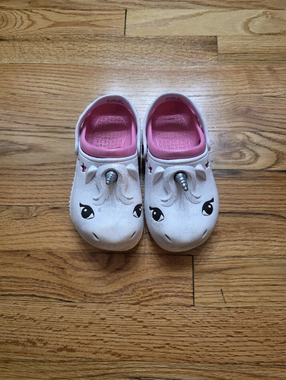 Capelli of New York Kids Unicorn Clogs - White and Pink